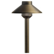 Kichler 15.76 in. 3000K Integrated LED Dome Path Light in Centennial Brass
