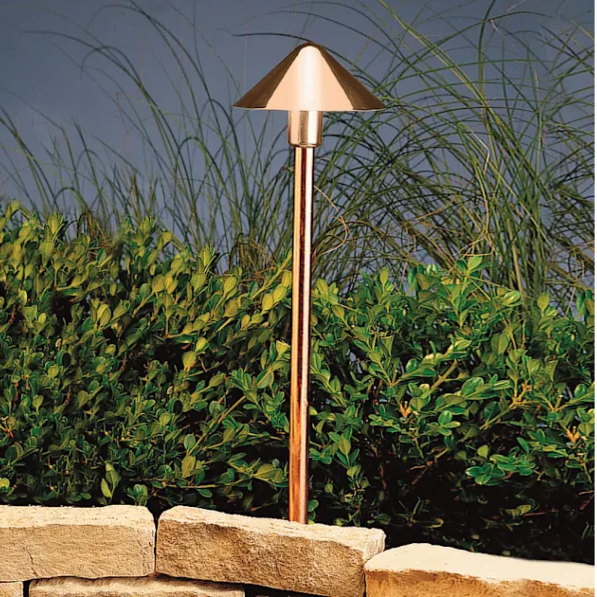 Kichler Fundamentals 21.5" 2700K LED Integrated Path Light in Copper