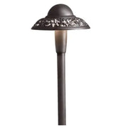 Kichler Pierced Dome 22.25" 2700K LED Integrated Path Light in Textured Architectural Bronze