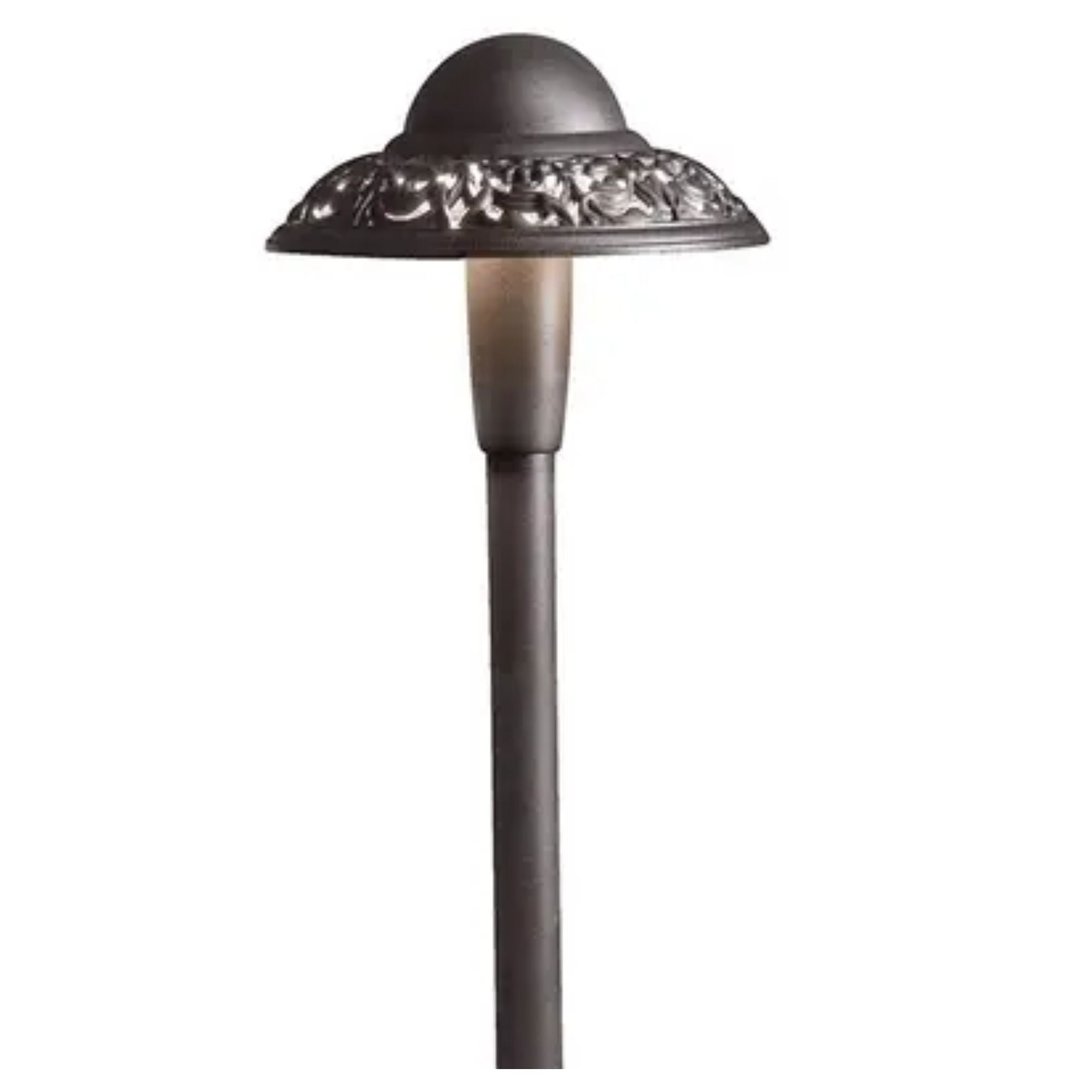 Kichler Pierced Dome 22.25" 2700K LED Integrated Path Light in Textured Architectural Bronze