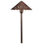 Kichler Cast Hammered Roof 22" 2700K LED Path Light in Textured Tannery Bronze