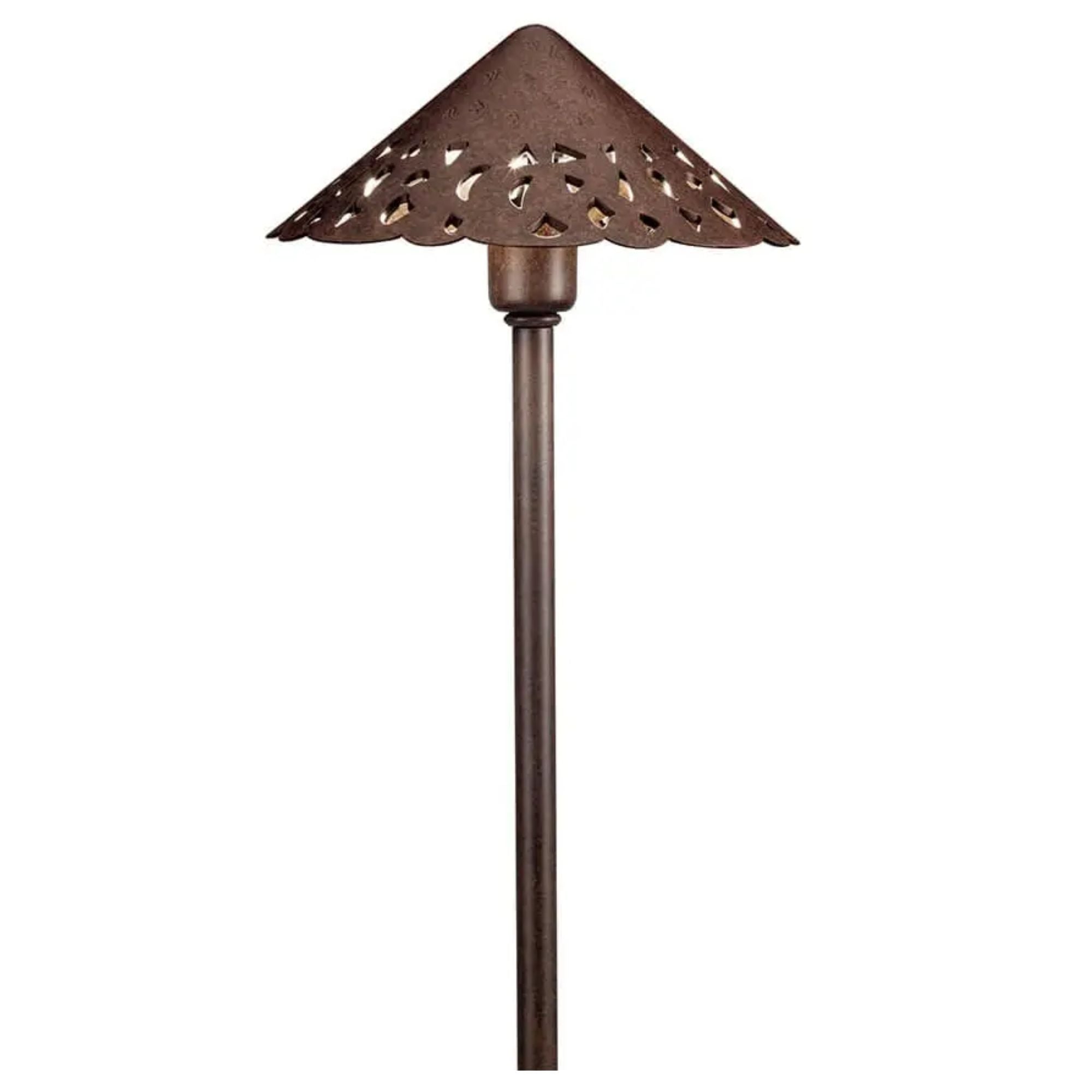 Kichler Cast Hammered Roof 22" 2700K LED Path Light in Textured Tannery Bronze