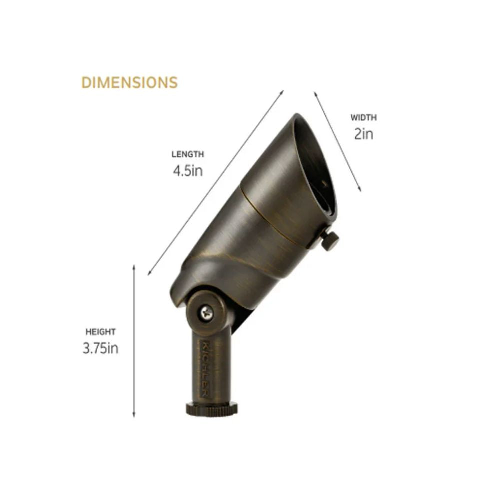 LED 3000K Small Spot Light, 15 Degree, Textured Black