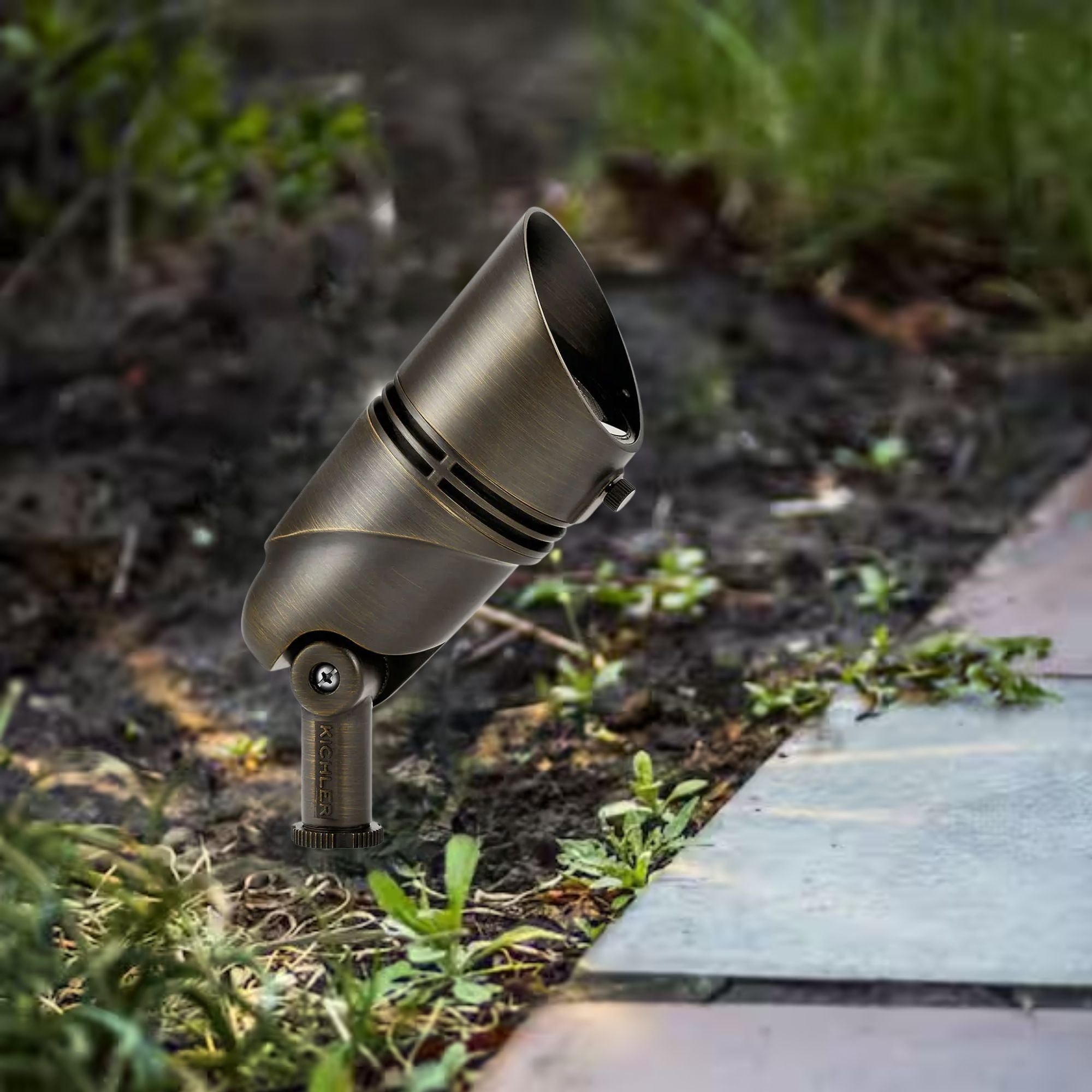 LED 3000K Large Spot Light, 15 Degree, Textured Architectural Bronze