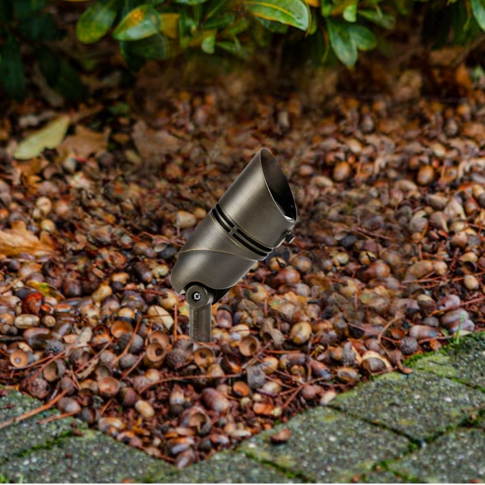 LED 2700K Large Spot Light, 35 Degree, Centennial Brass