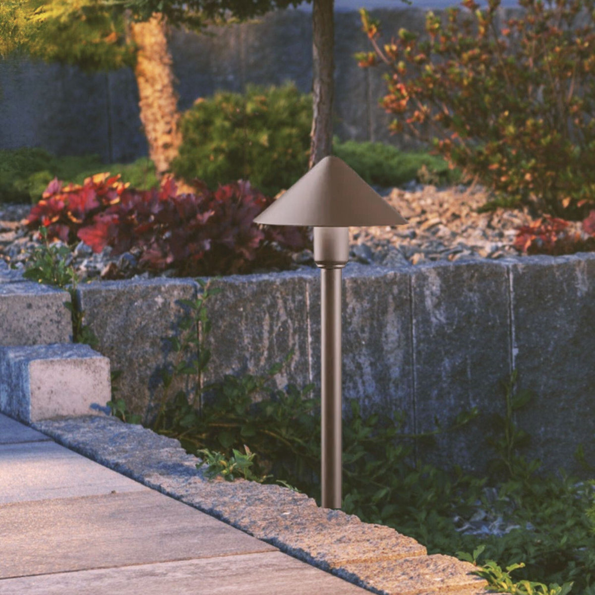 Kichler CBR LED Integrated 21" 2700K Path Light in Textured Architectural Bronze