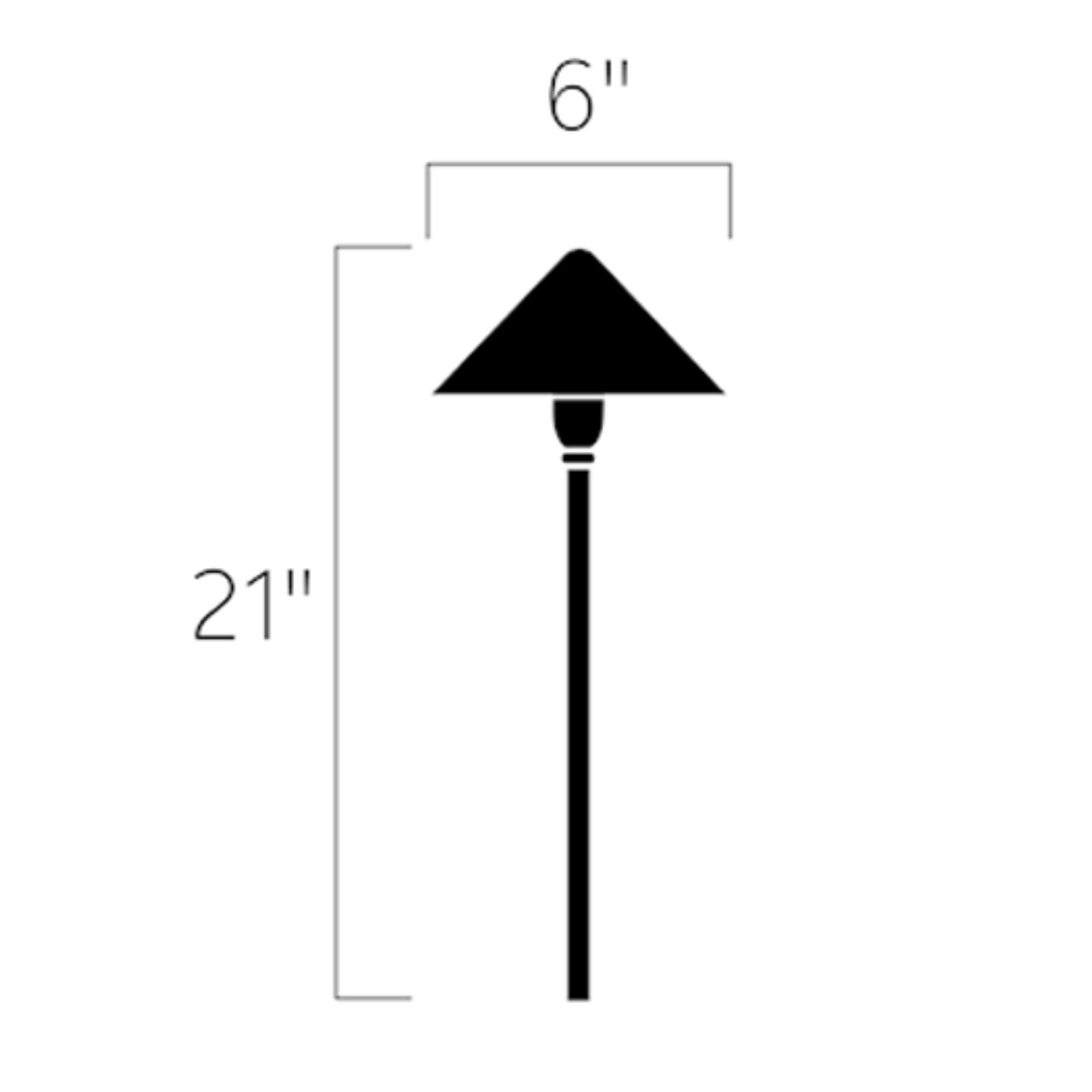 Kichler CBR LED Integrated 21" 3000K Path Light in Textured Architectural Bronze