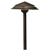 Kichler Round Tiered 21" 2700K LED Integrated Path Light in Aged Bronze