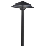 Kichler Round Tiered 21″ 3000K LED Integrated Path Light in Textured Black