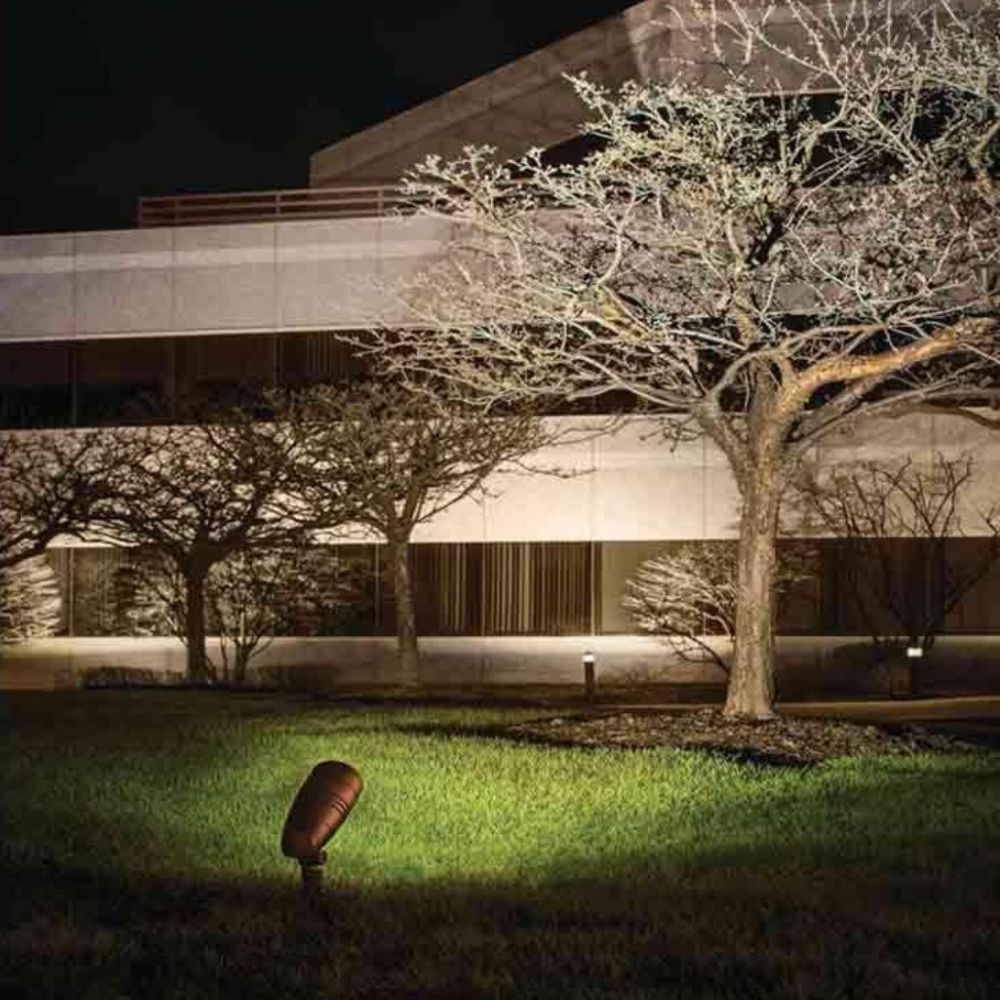LED Landscape Accent Spot Light, 2700K, 35 Degree, Centennial Brass