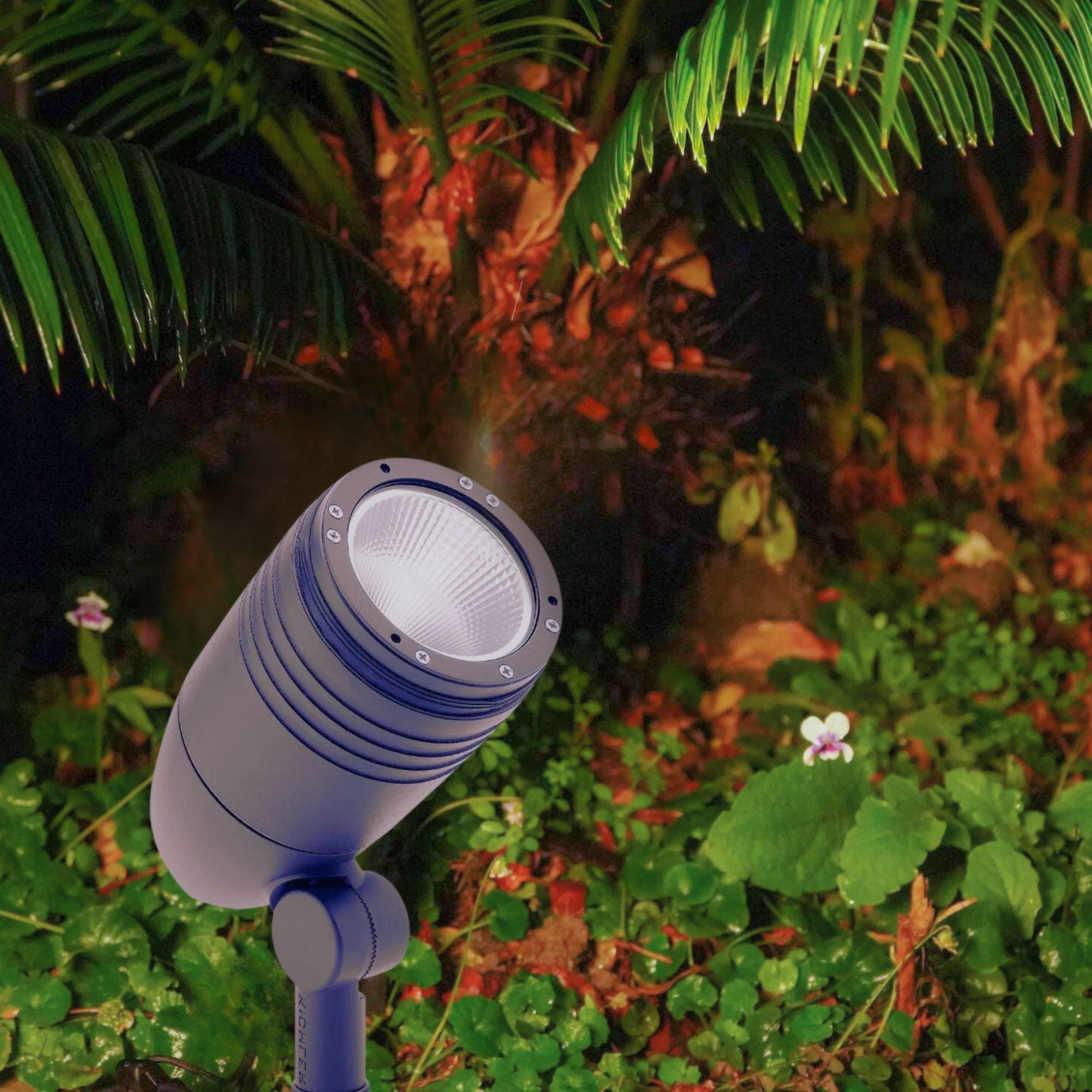 120V LED Large Accent Spot Light, 3000K, 33 Degree, Textured Architectural Bronze
