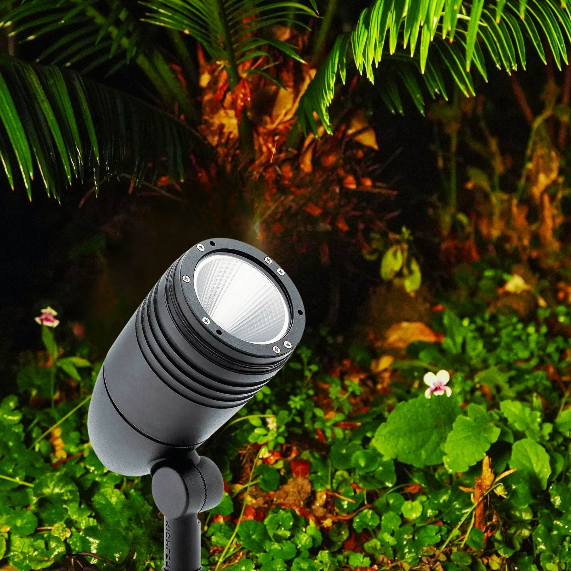 120V LED Large Accent Spot Light, 3000K, 33 Degree, Textured Black