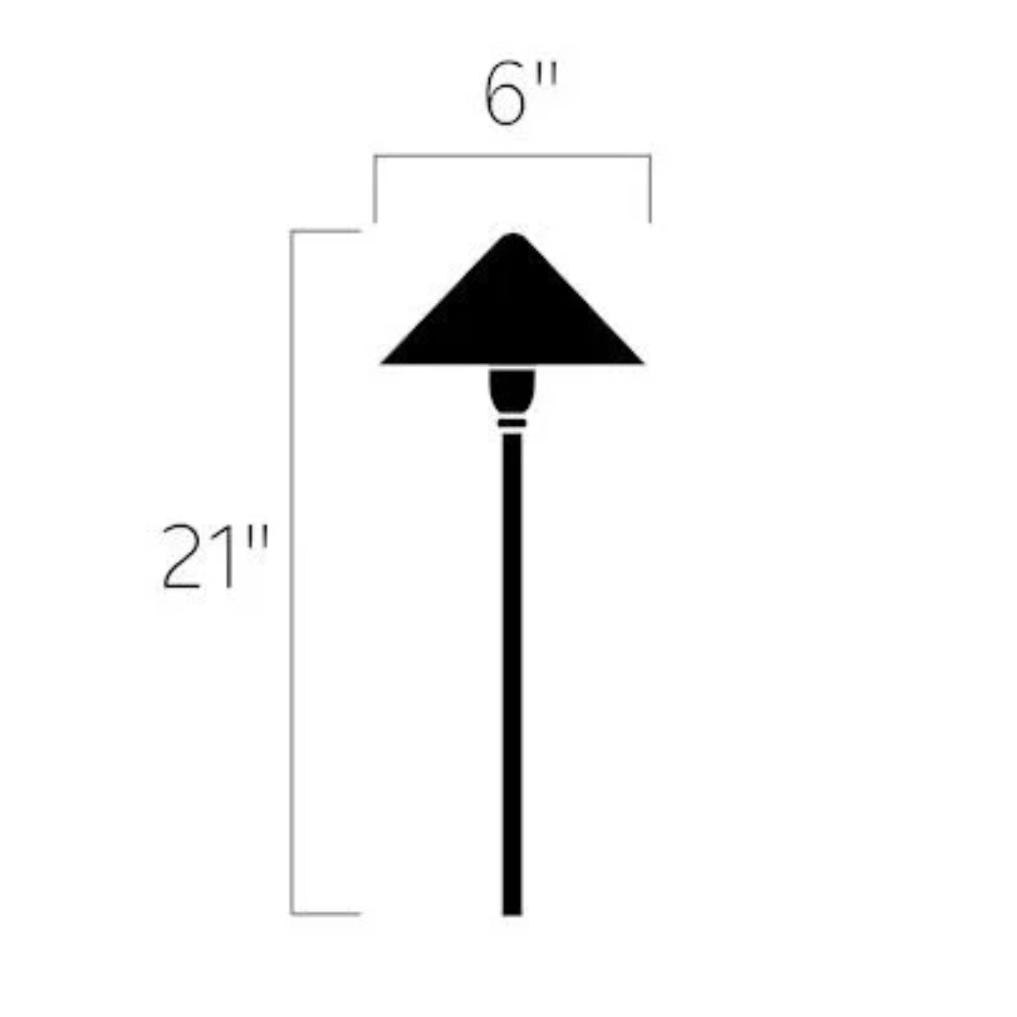 Fundamentals LED Path Light, 3000K, Centennial Brass