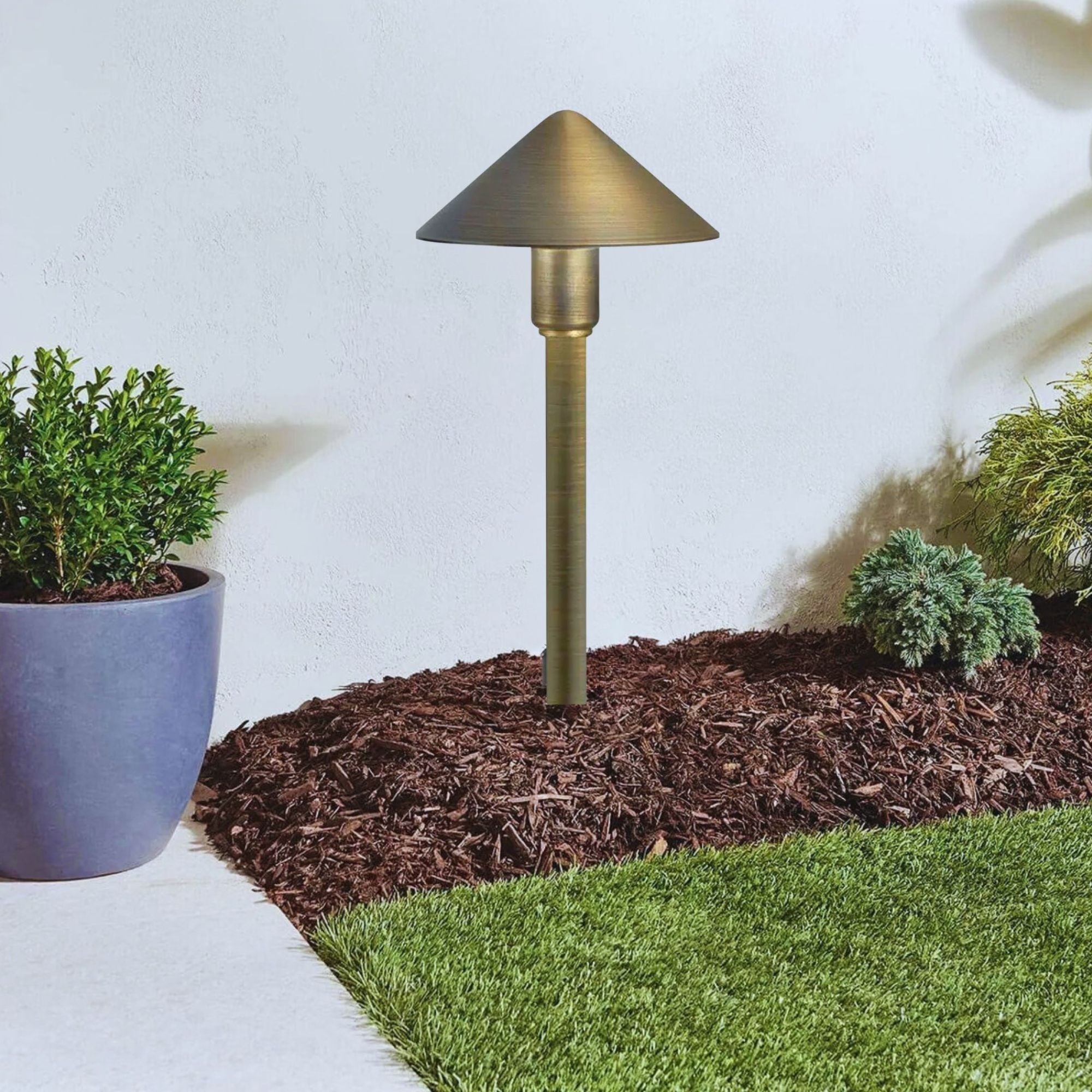 Fundamentals LED Path Light, 3000K, Centennial Brass