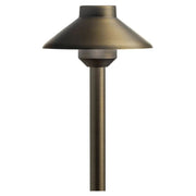 Stepped Dome 15" Path Light, 2700K, Centennial Brass