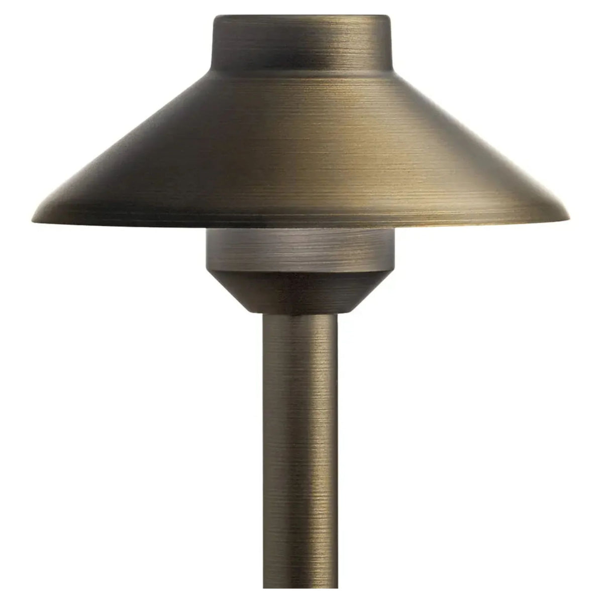 Stepped Dome 15" Path Light, 2700K, Centennial Brass