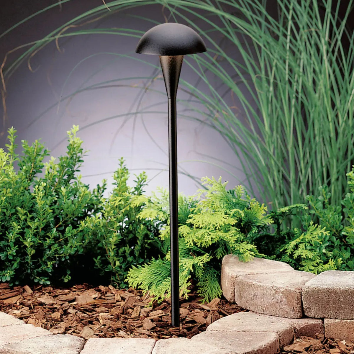 Kichler Eclipse 18.5 in. Dome Cap Path Light in Textured Black
