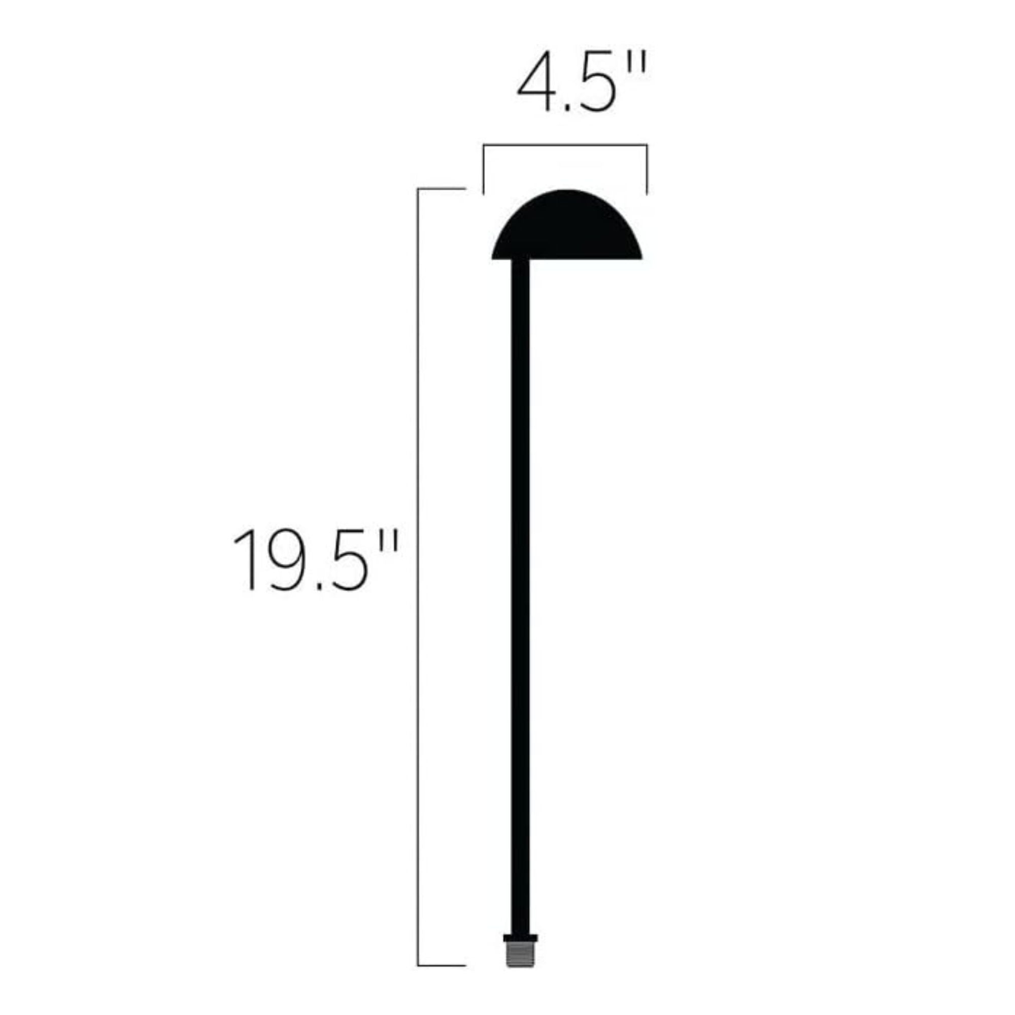 Kichler Eclipse 19.5″ Side Mount Path Light in Textured Black
