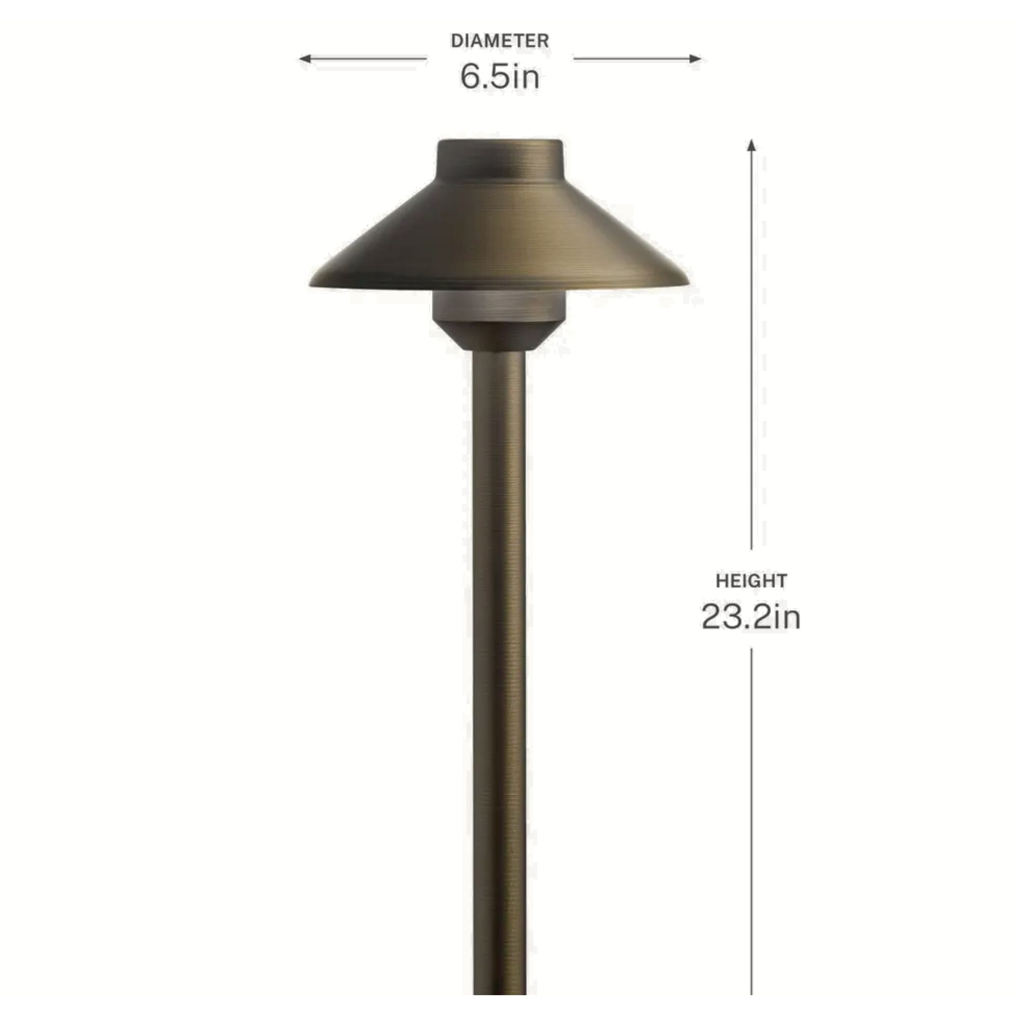Kichler Landscape LED 23" 3000K Path Light in Textured Architectural Bronze