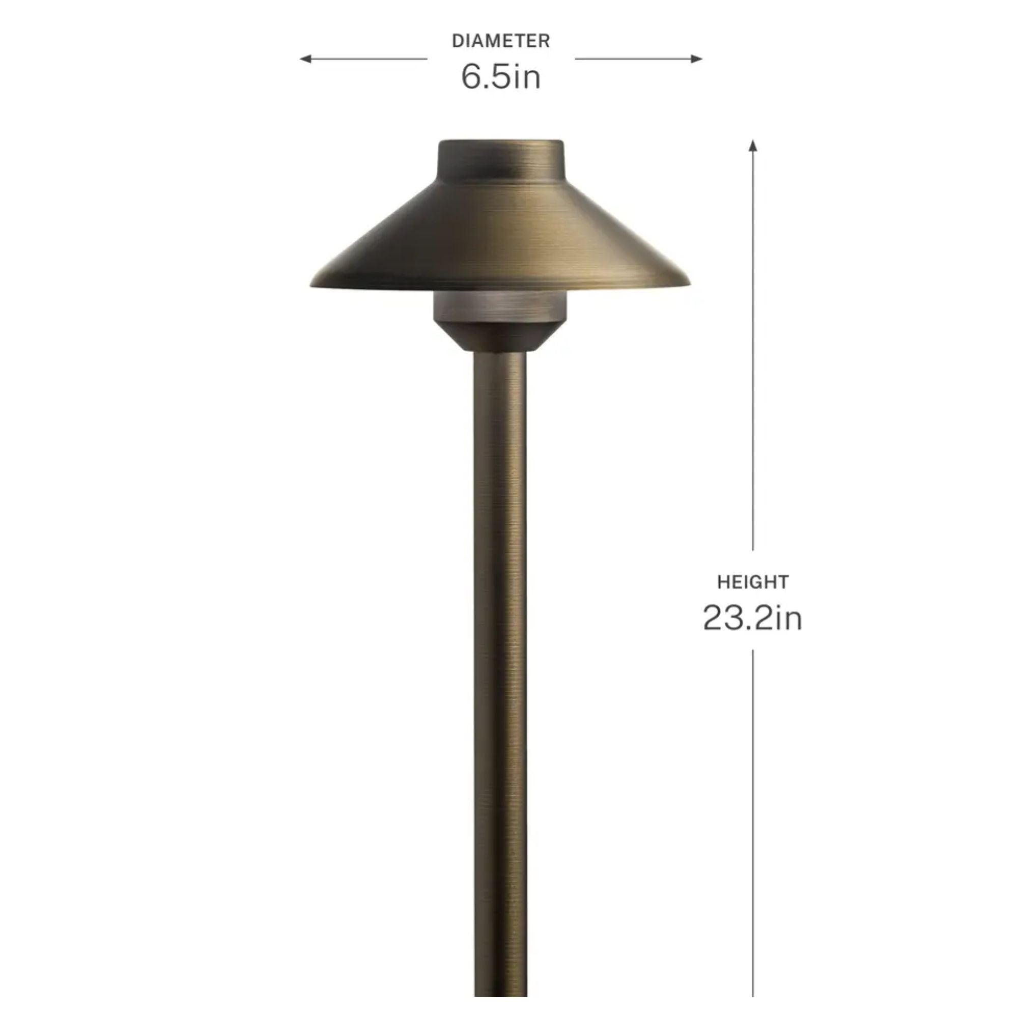 Kichler Landscape LED 23" 2700K Path Light in Textured Architectural Bronze