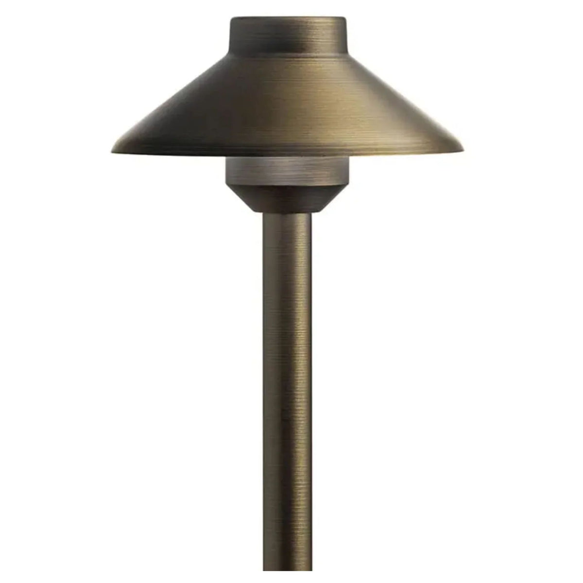 Stepped Dome 22" Path Light, 3000K, Centennial Brass