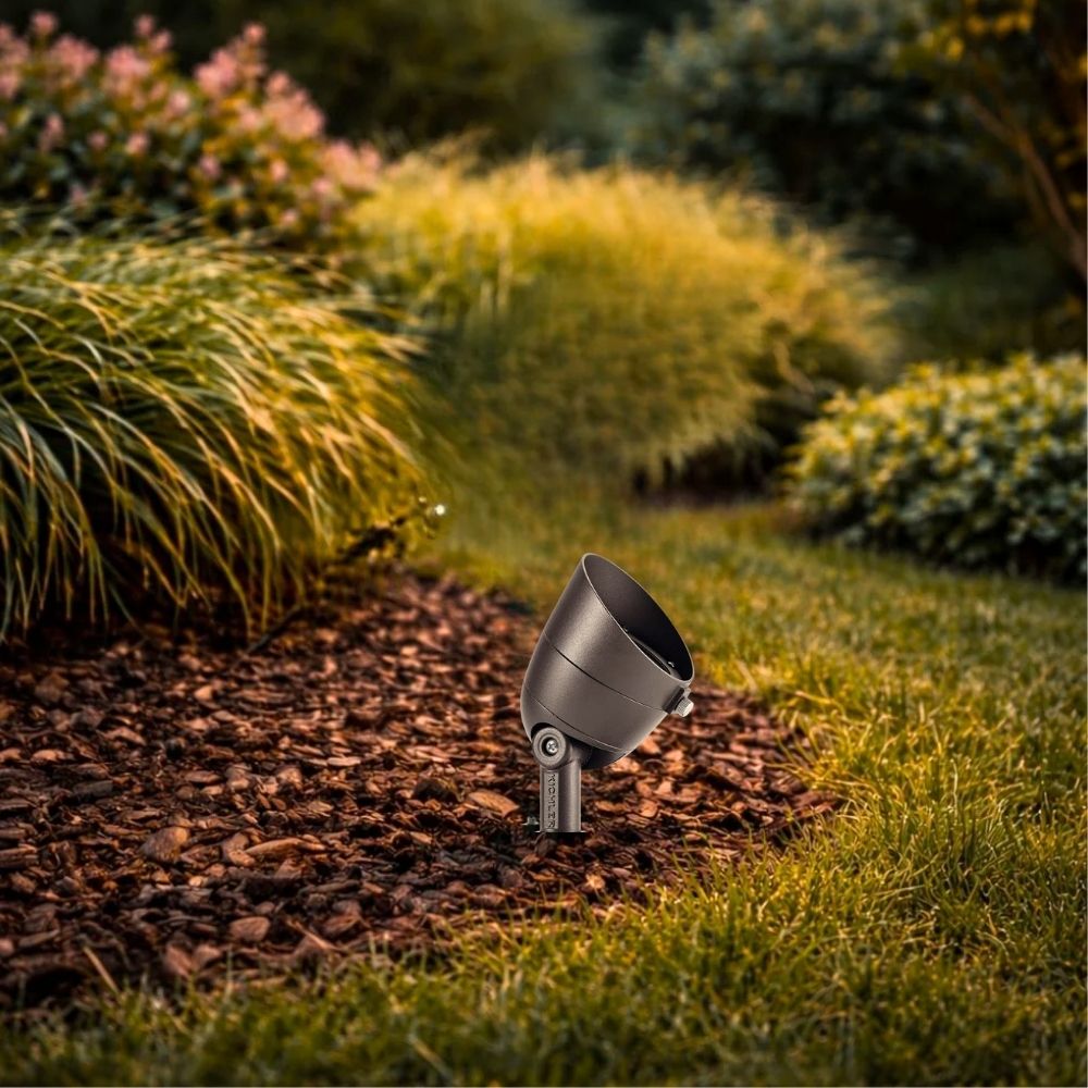 LED Landscape Accent Spot Light, 2700K, 35 Degree, Textured Architectural Bronze