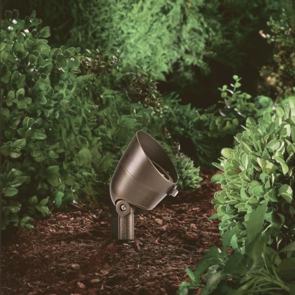 LED Landscape Accent Spot Light, 3000K, 35 Degree, Centennial Brass