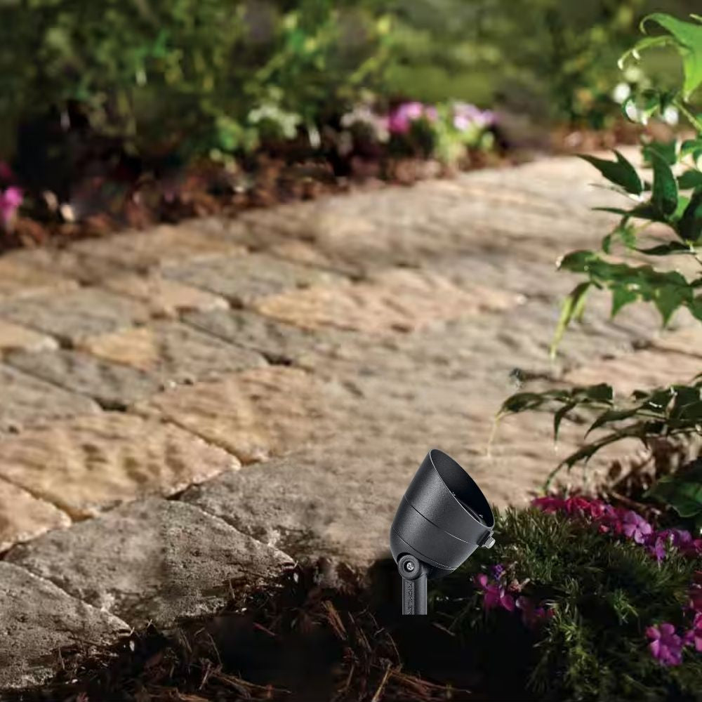 LED Landscape Integrated Spot Light, 2700K, 35 Degree, Textured Black