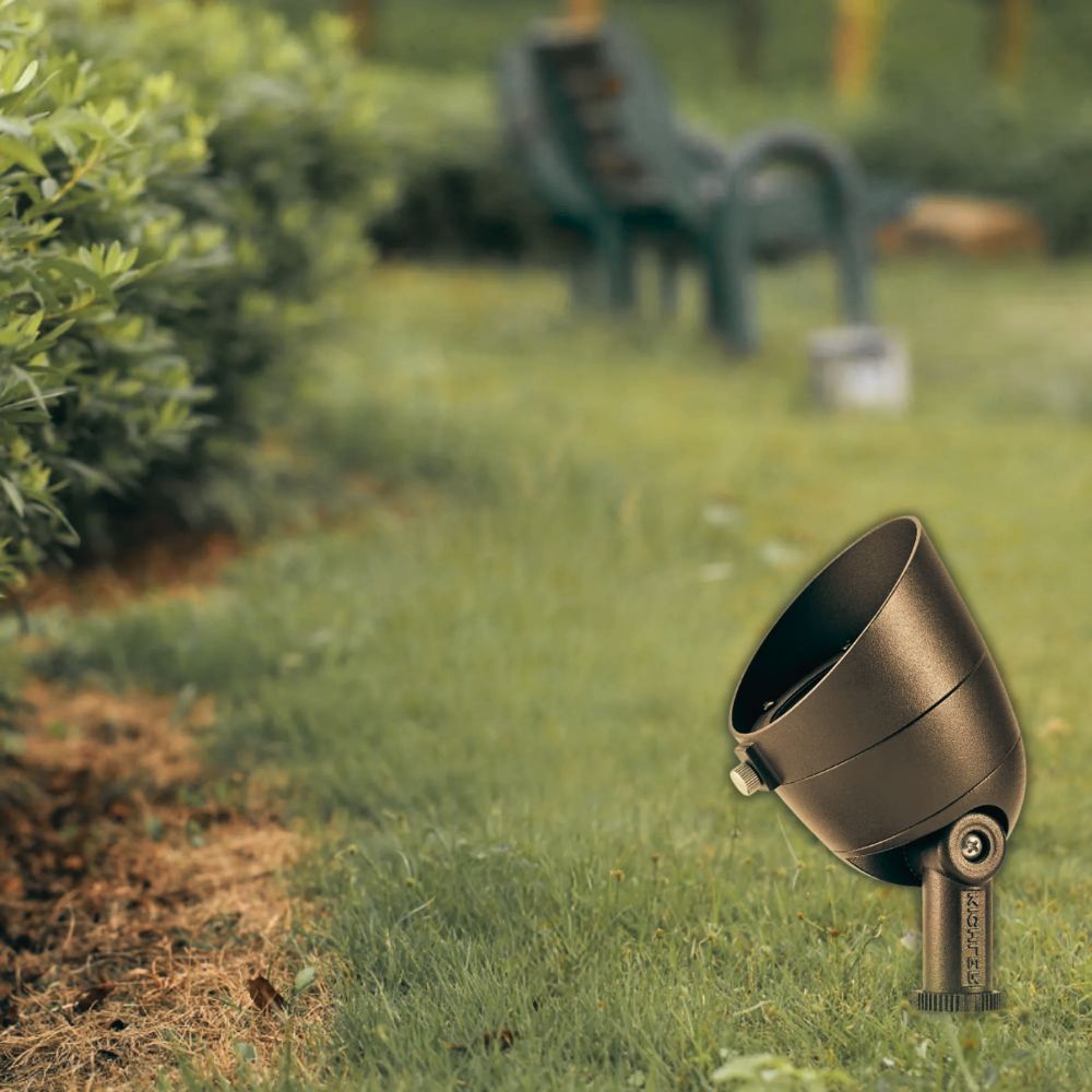 LED Landscape Accent Spot Light, 2700K, 35 Degree, Textured Architectural Bronze