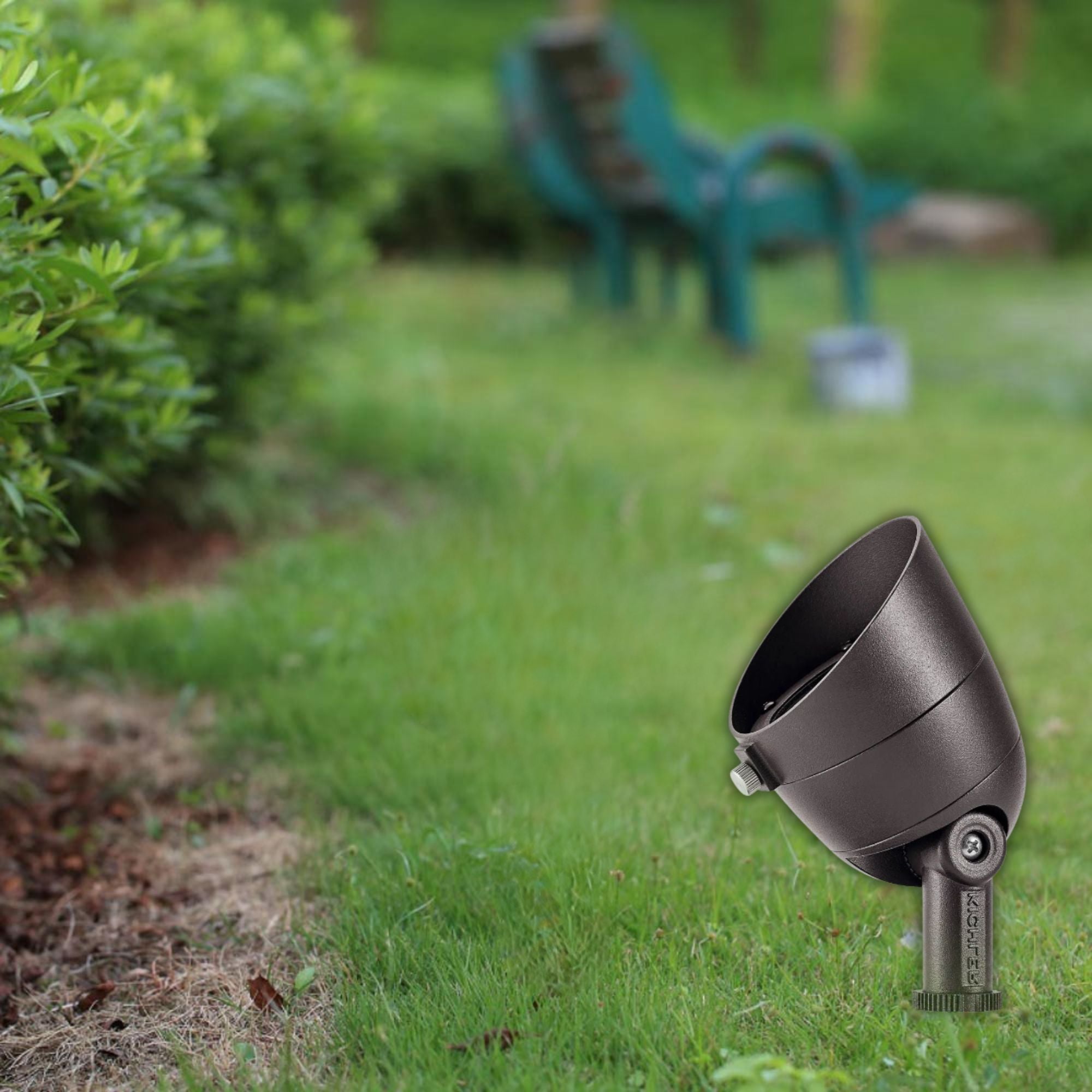 LED Landscape Accent Spot Light, 2700K, 35 Degree, Textured Architectural Bronze