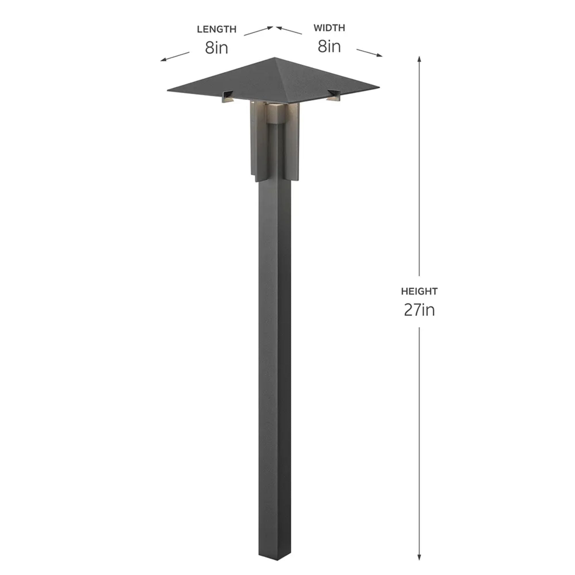 Kichler LED Forged 26.5" 2700K LED Integrated Path Light in Textured Black