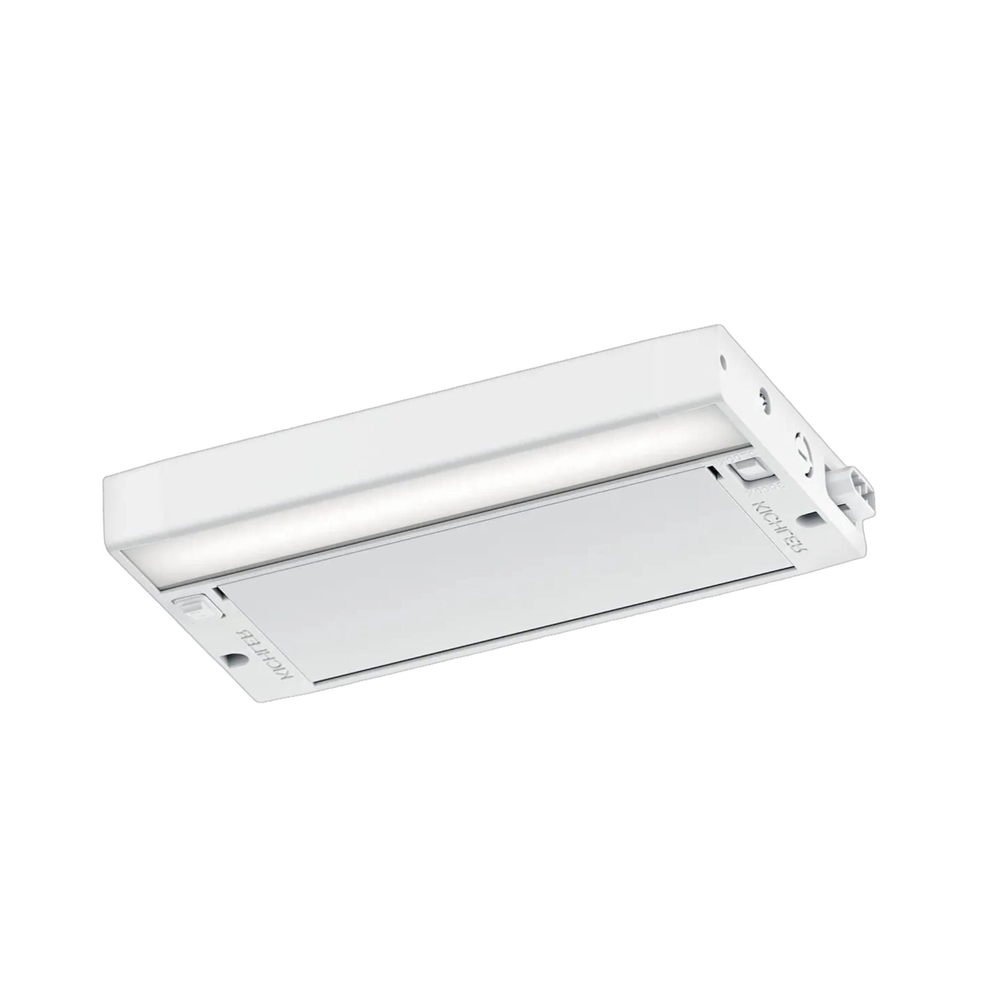 6U Series 8-Inch 120V LED Under Cabinet Light, 2700K/3000K, White