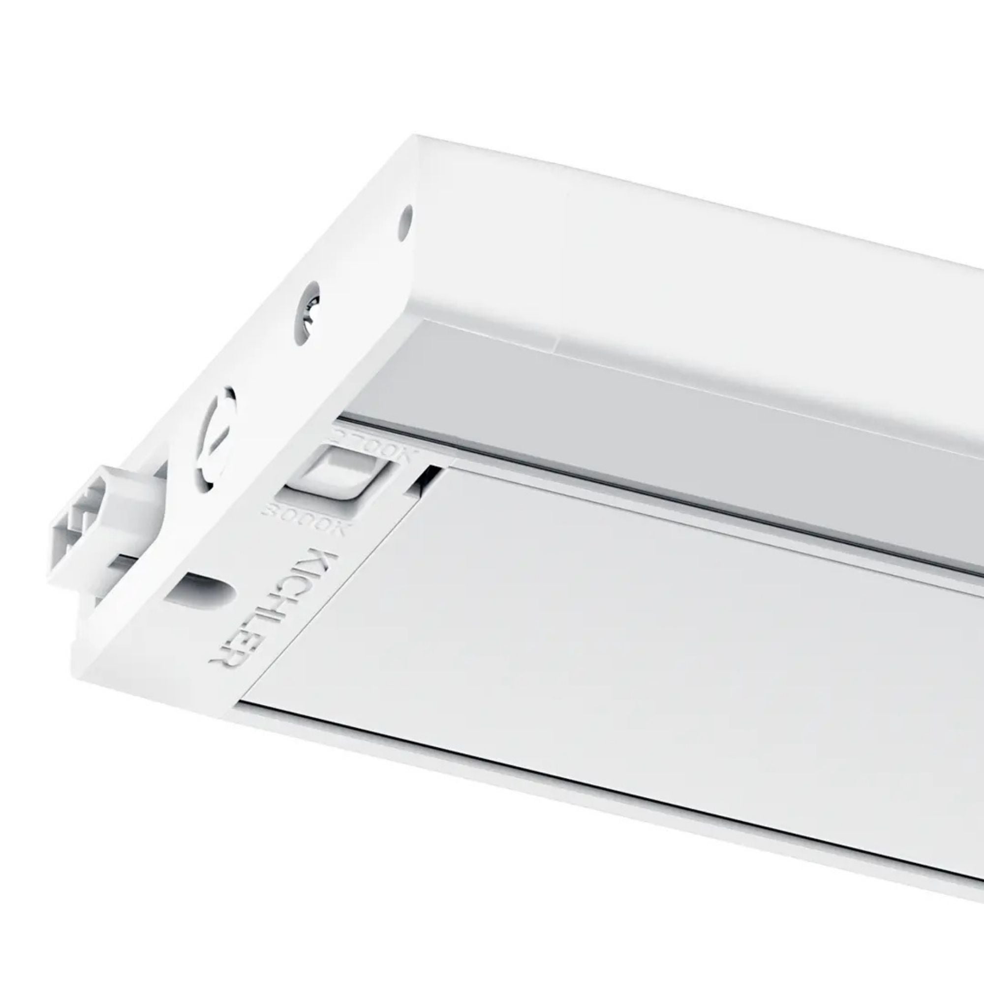 6U Series 12-Inch 120V LED Under Cabinet Light, 2700K/3000K, White