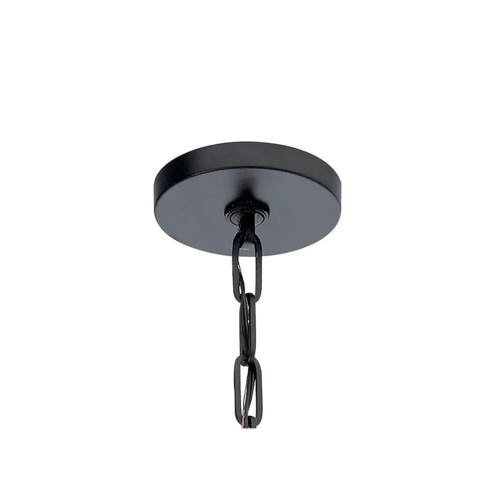 Abbotswell 25" 6-Light Foyer Pendant, Black Finish