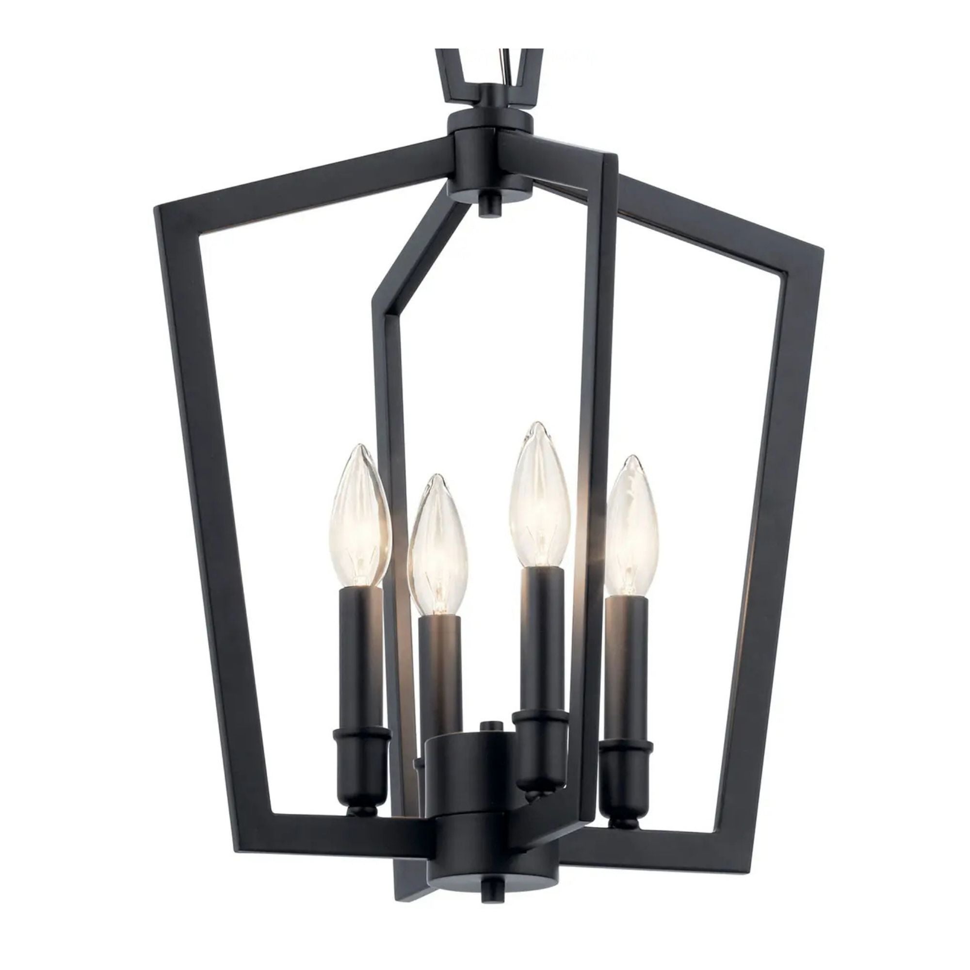 Abbotswell 14" 4-Light Pendant, Black Finish