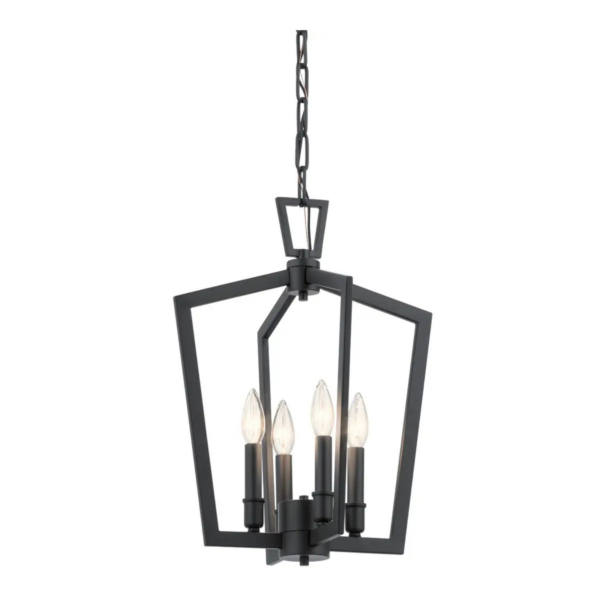 Abbotswell 14" 4-Light Pendant, Black Finish