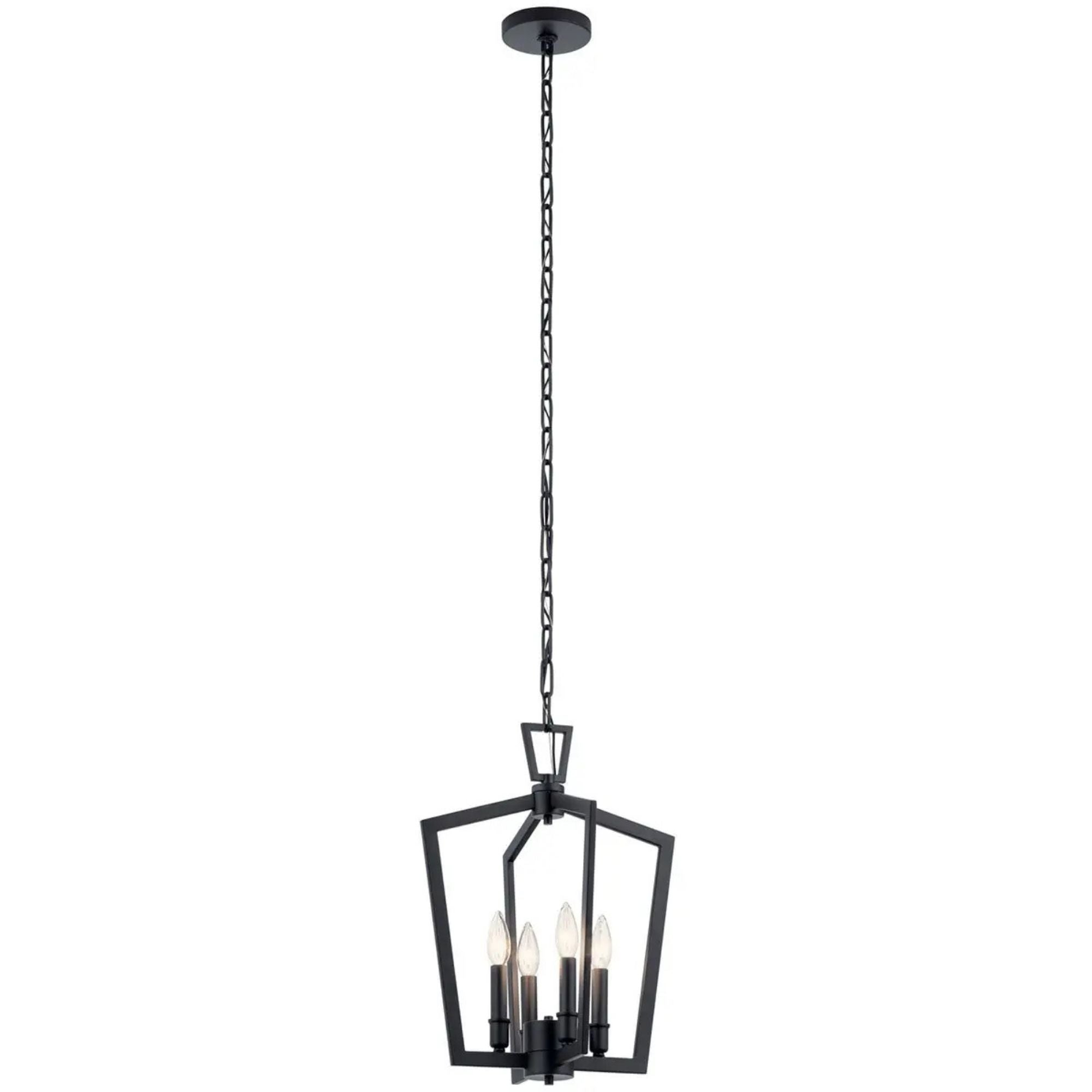 Abbotswell 14" 4-Light Pendant, Black Finish