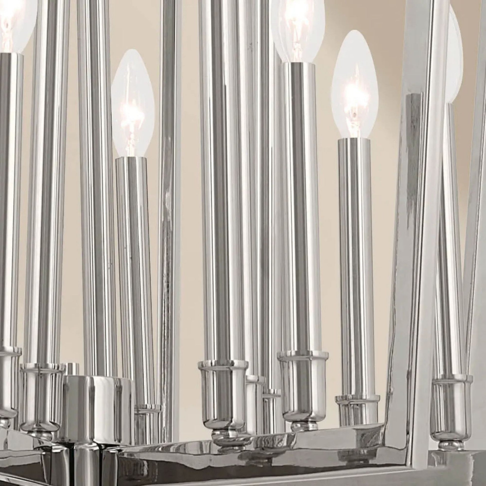 Abbotswell 37" 16 Light Foyer Pendant, Polished Nickel Finish - Bees Lighting