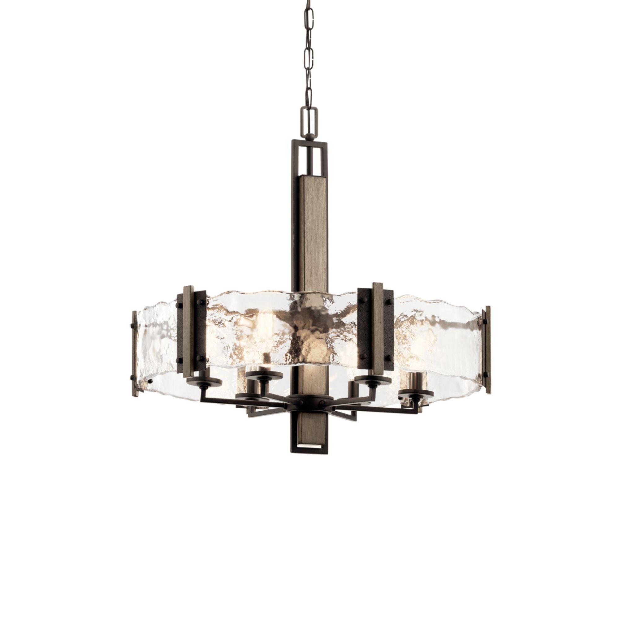 Aberdeen 28" 6-Light Chandelier, Olde Bronze Finish