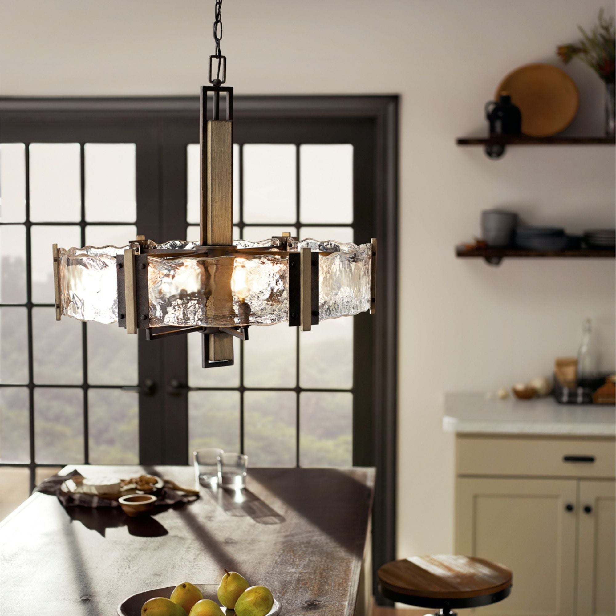 Aberdeen 28" 6-Light Chandelier, Olde Bronze Finish
