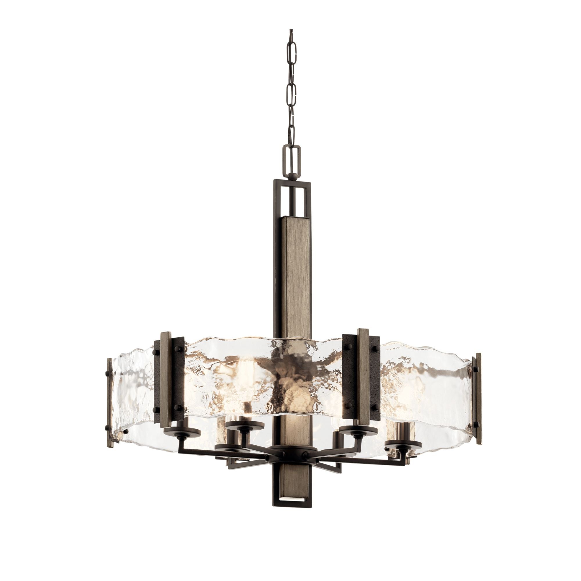 Aberdeen 28" 6-Light Chandelier, Olde Bronze Finish