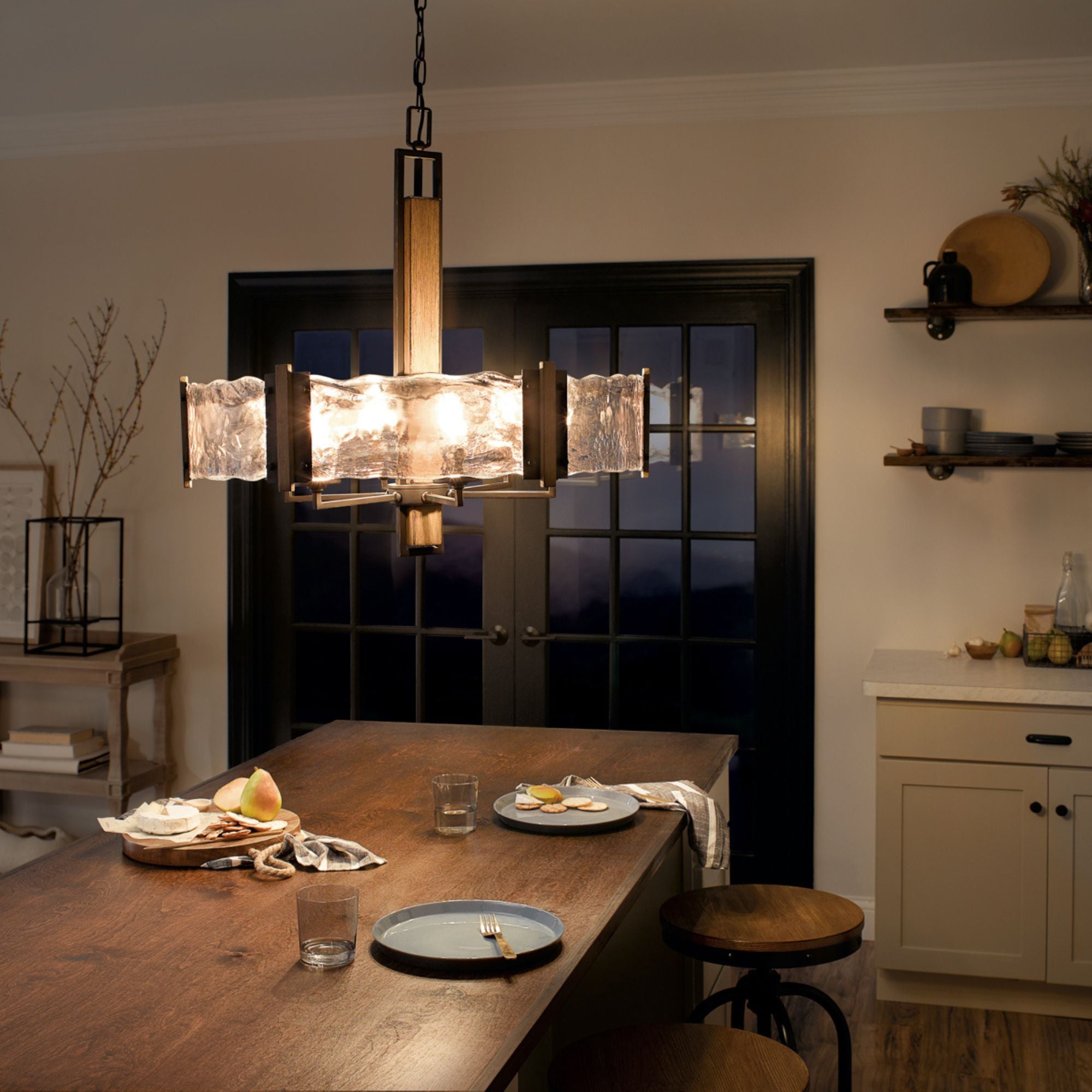 Aberdeen 28" 6-Light Chandelier, Olde Bronze Finish