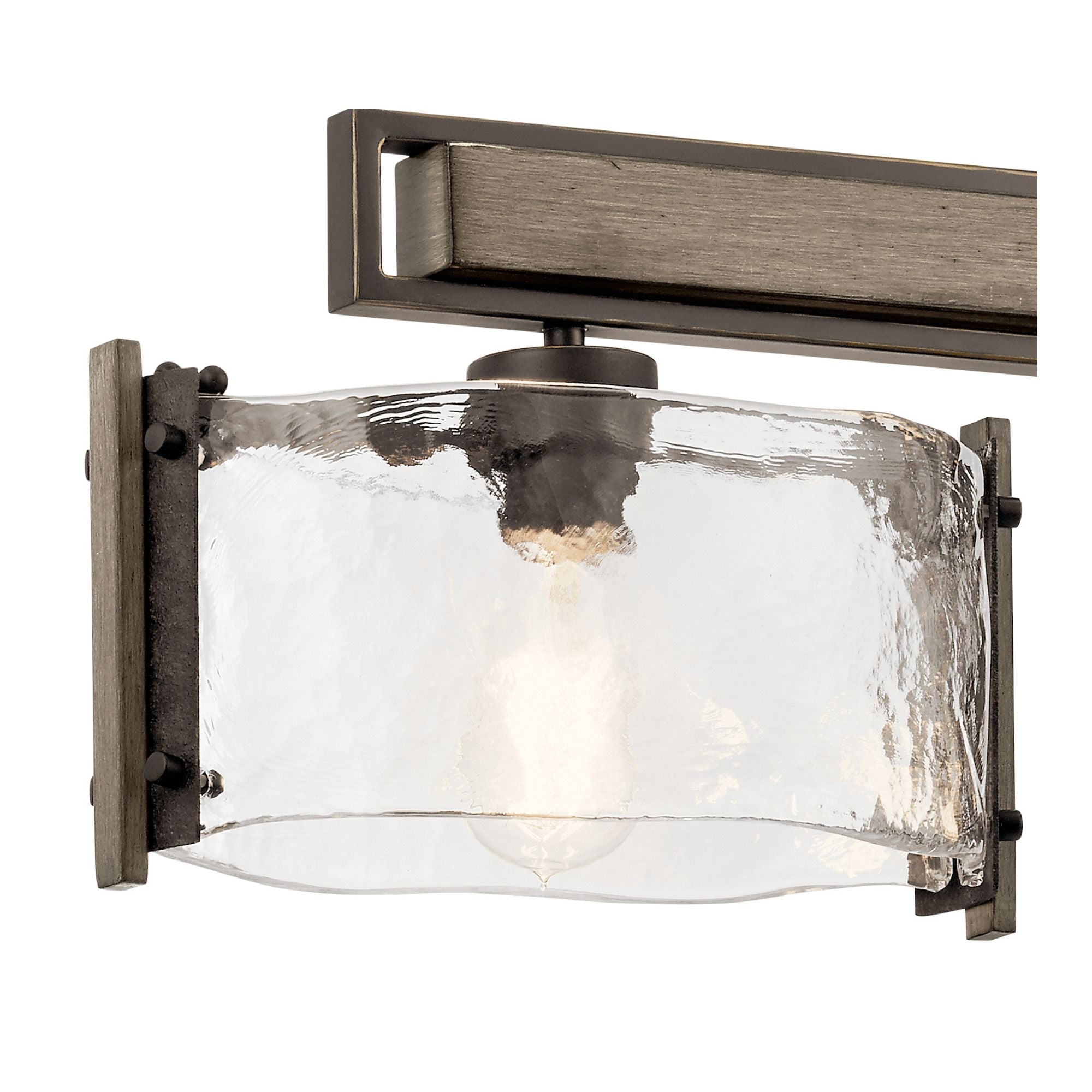 Aberdeen 42" 3-Light Linear Chandelier, Olde Bronze Finish - Bees Lighting