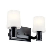 Adani 15" 2-Light Vanity Light, Black Finish