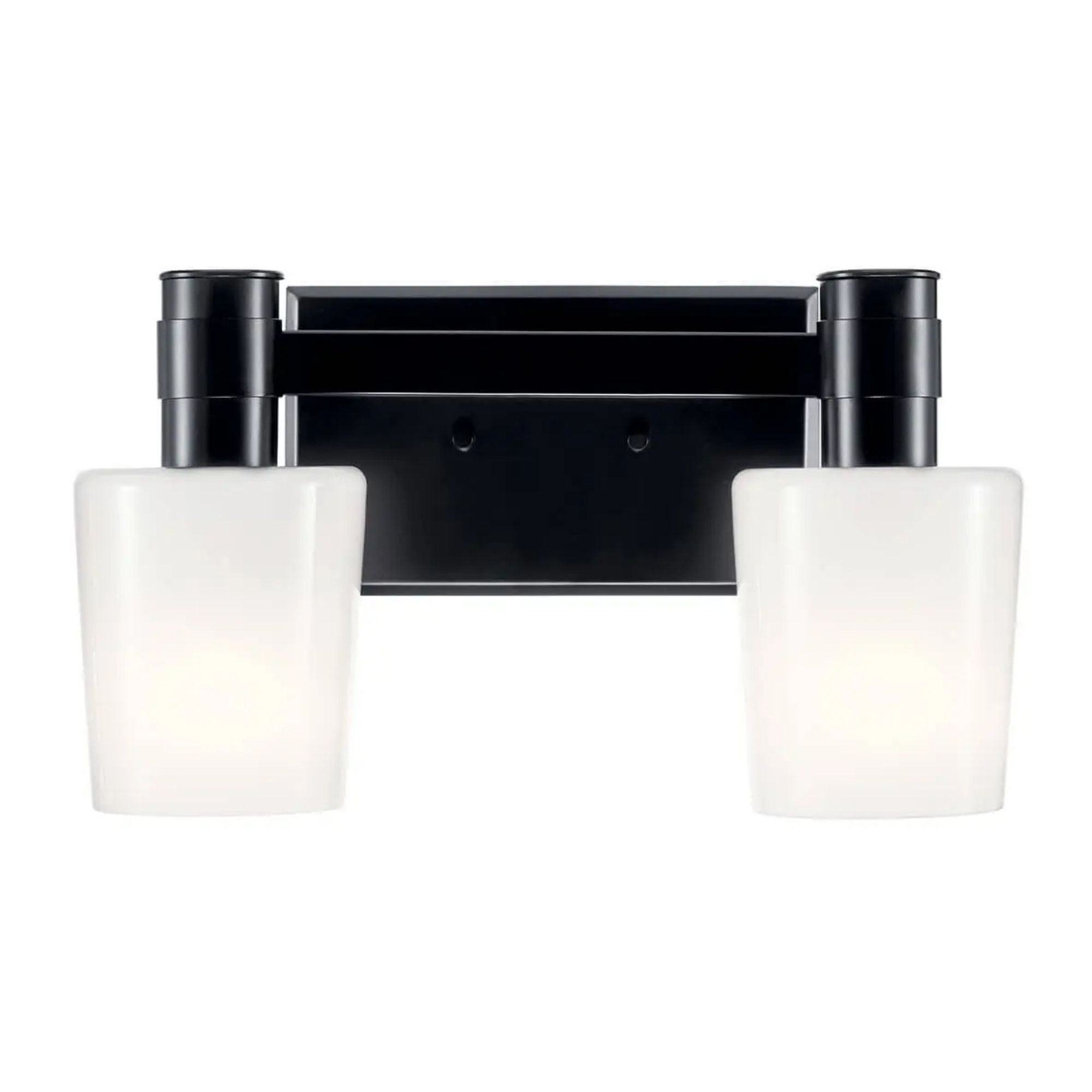 Adani 15" 2-Light Vanity Light, Black Finish