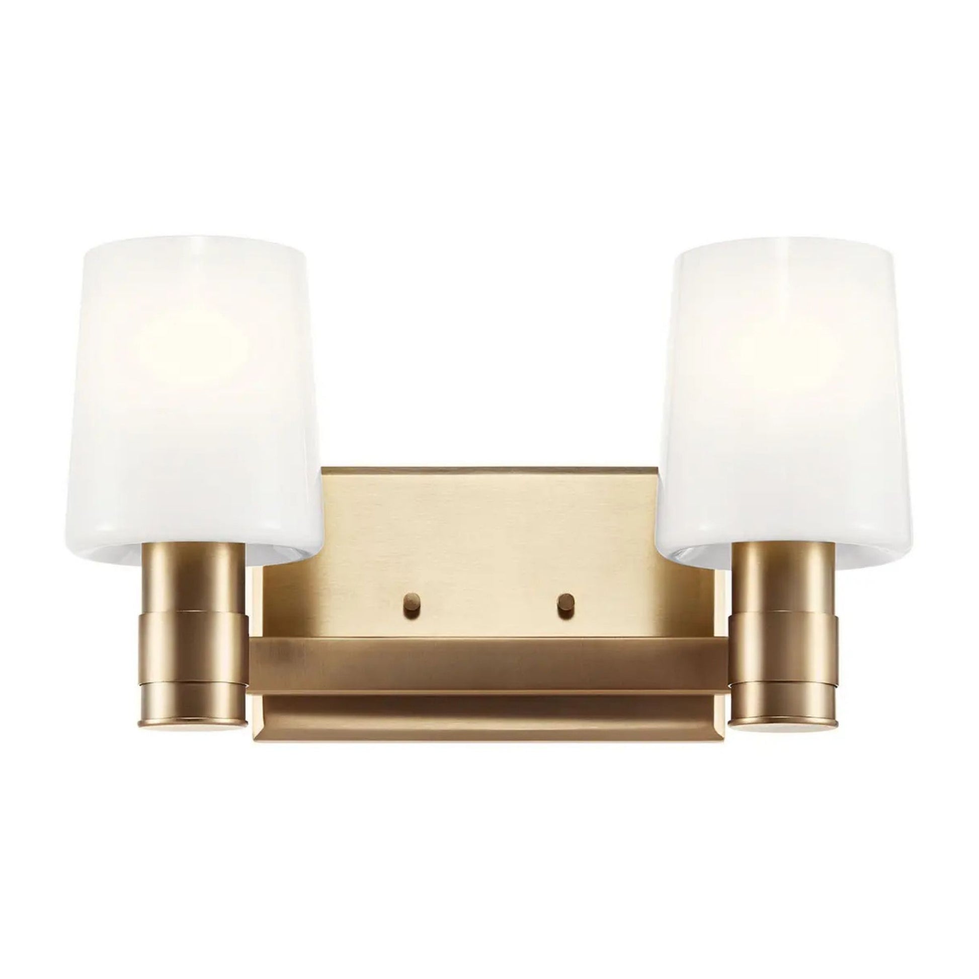 Adani 15" 2-Light Vanity Light, Champagne Bronze Finish - Bees Lighting
