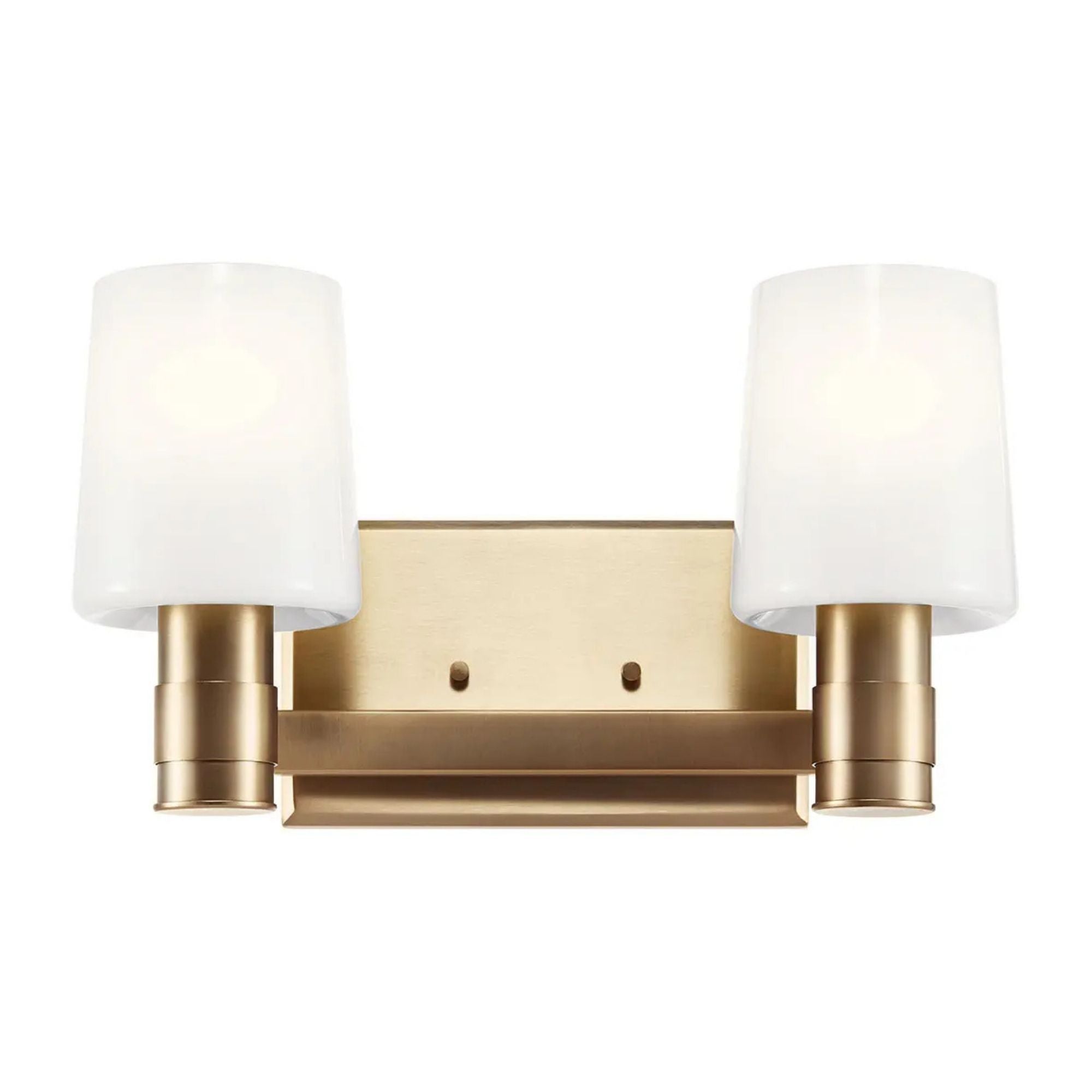 Adani 15" 2-Light Vanity Light, Champagne Bronze Finish - Bees Lighting