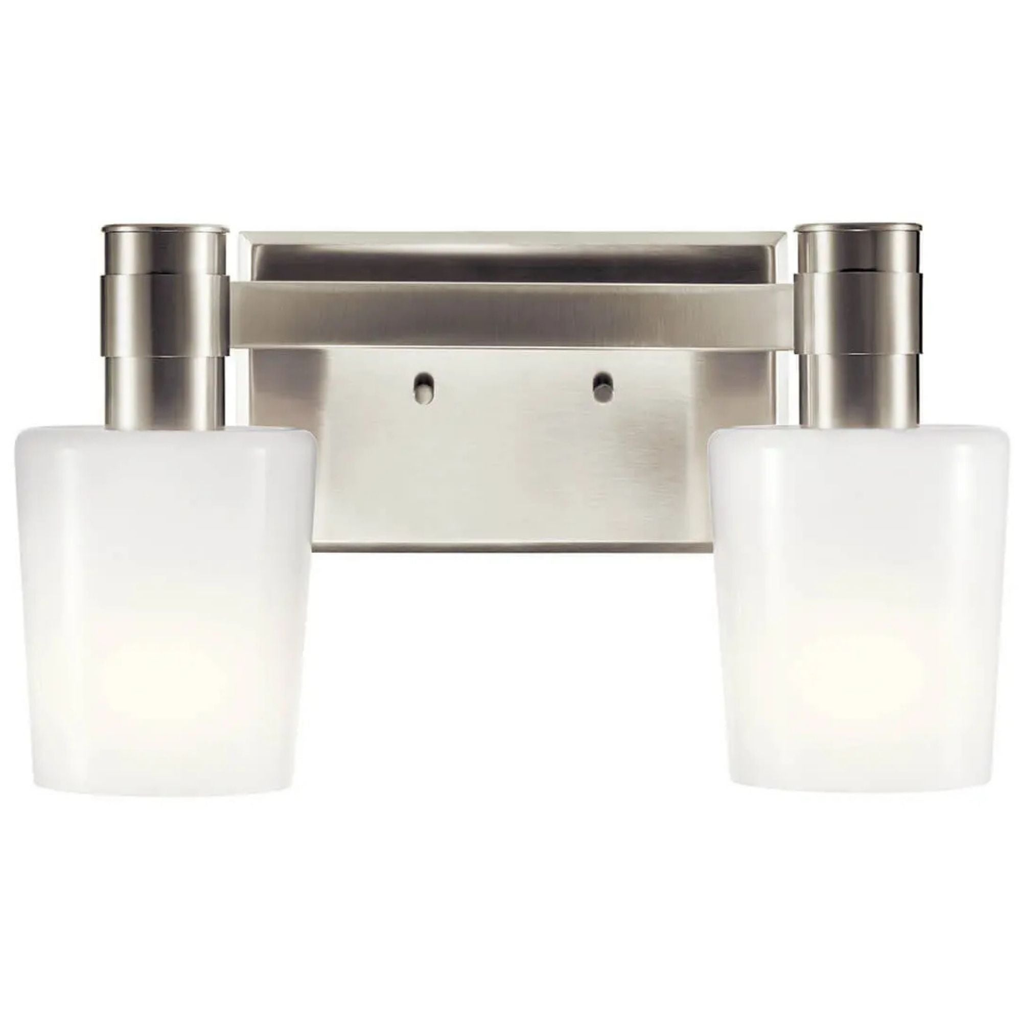 Adani 15" 2-Light Vanity Light, Brushed Nickel Finish