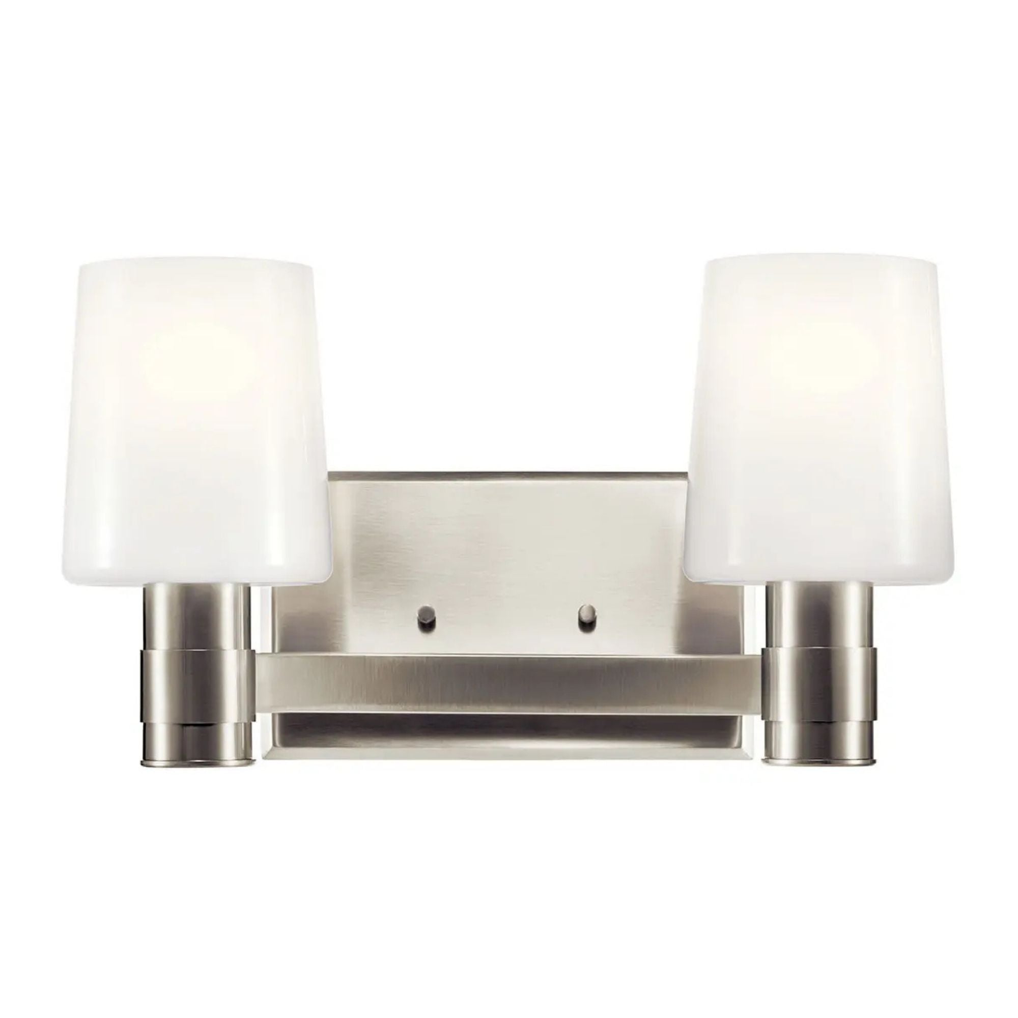 Adani 15" 2-Light Vanity Light, Brushed Nickel Finish