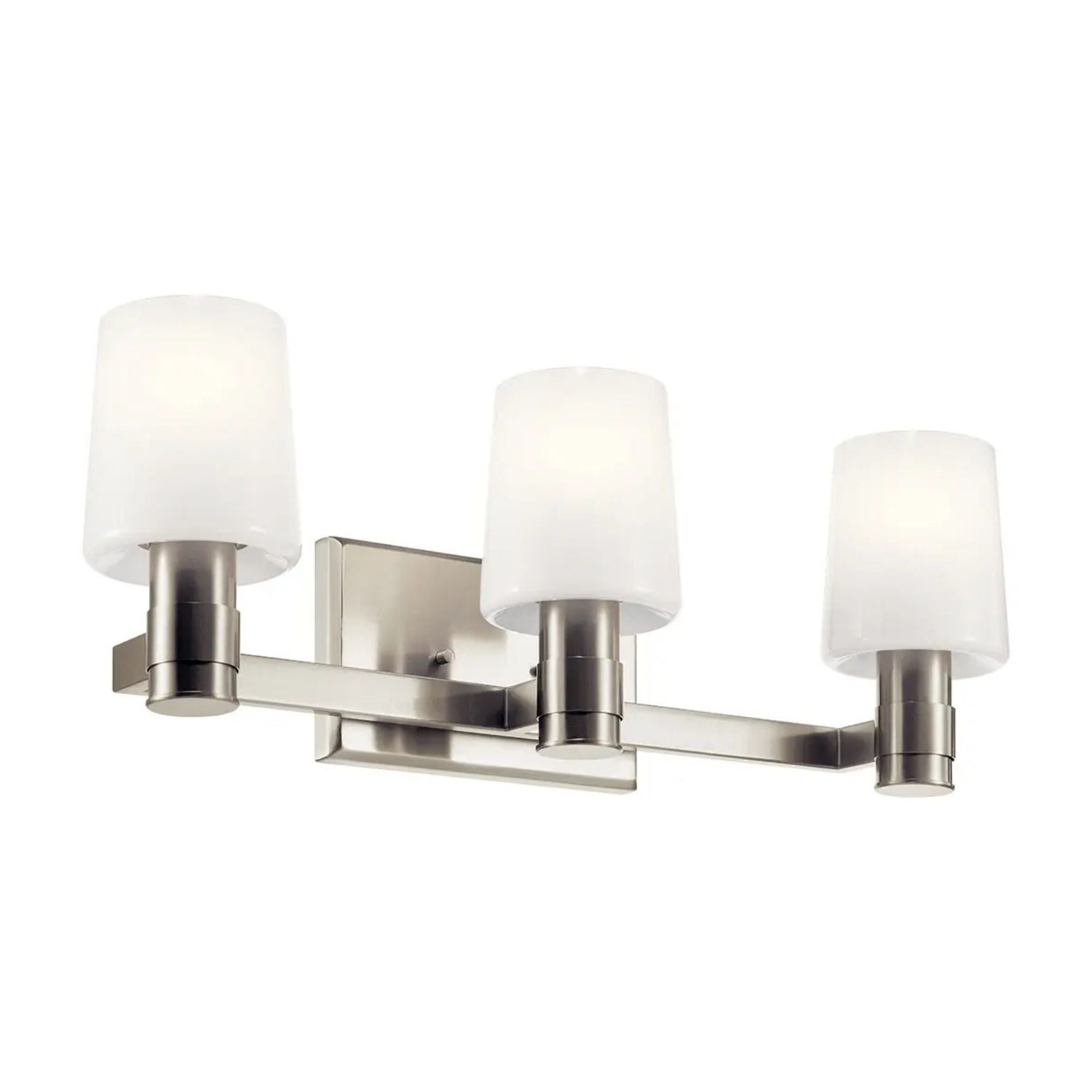 Adani 24" 3-Light Vanity Light, Brushed Nickel Finish